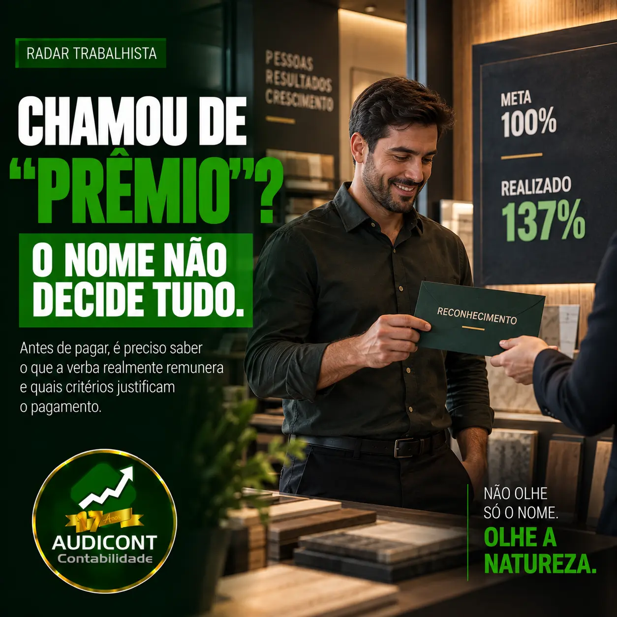 Prêmios e bônus: quando entram ou não na folha